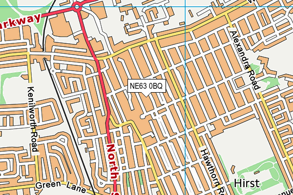 NE63 0BQ map - OS VectorMap District (Ordnance Survey) NE63 0BQ map - OS VectorMap District (Ordnance Survey)