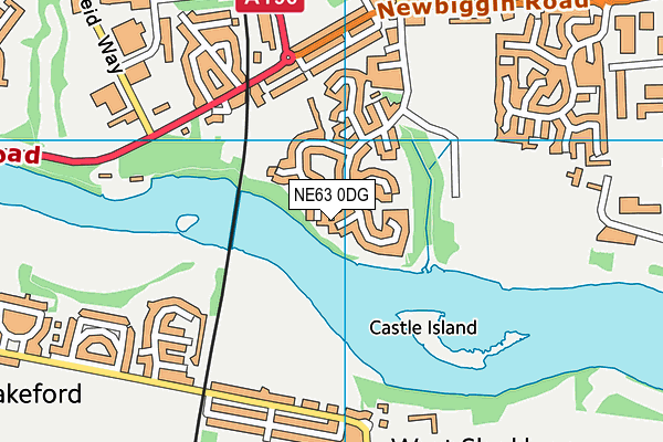 NE63 0DG map - OS VectorMap District (Ordnance Survey) NE63 0DG map - OS VectorMap District (Ordnance Survey)
