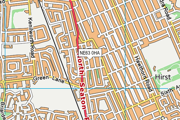 NE63 0HA map - OS VectorMap District (Ordnance Survey) NE63 0HA map - OS VectorMap District (Ordnance Survey)