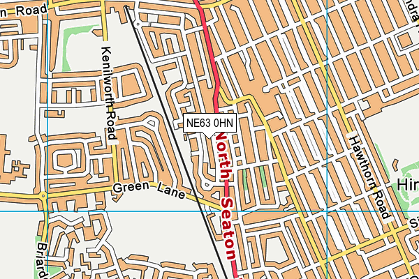 NE63 0HN map - OS VectorMap District (Ordnance Survey)