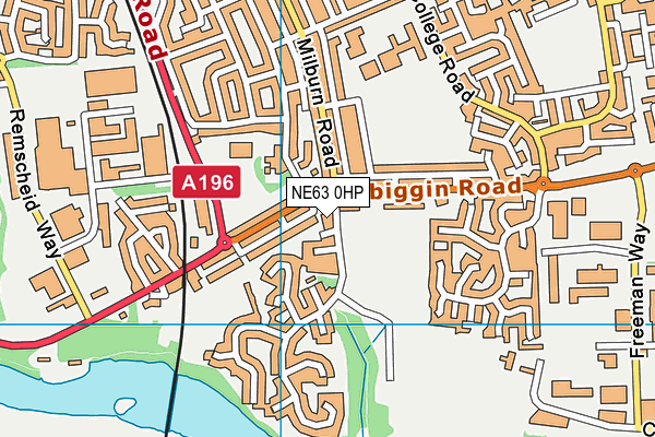 NE63 0HP map - OS VectorMap District (Ordnance Survey) NE63 0HP map - OS VectorMap District (Ordnance Survey)