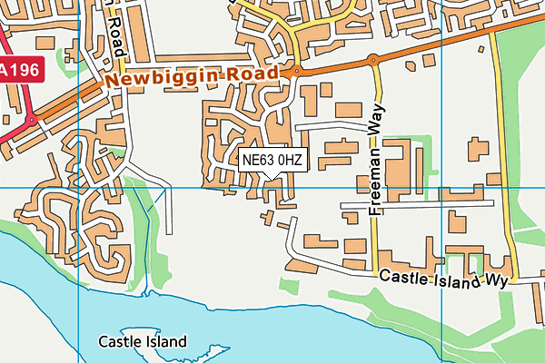 NE63 0HZ map - OS VectorMap District (Ordnance Survey) NE63 0HZ map - OS VectorMap District (Ordnance Survey)
