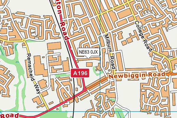 NE63 0JX map - OS VectorMap District (Ordnance Survey) NE63 0JX map - OS VectorMap District (Ordnance Survey)