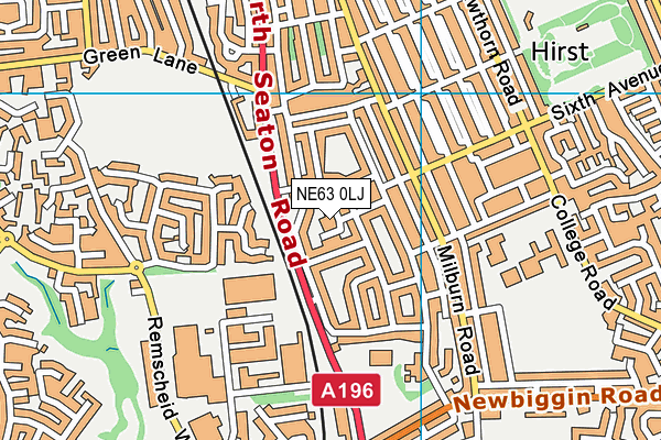 NE63 0LJ map - OS VectorMap District (Ordnance Survey) NE63 0LJ map - OS VectorMap District (Ordnance Survey)