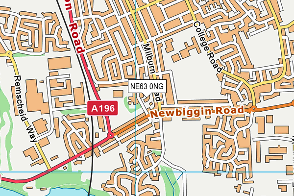 NE63 0NG map - OS VectorMap District (Ordnance Survey) NE63 0NG map - OS VectorMap District (Ordnance Survey)