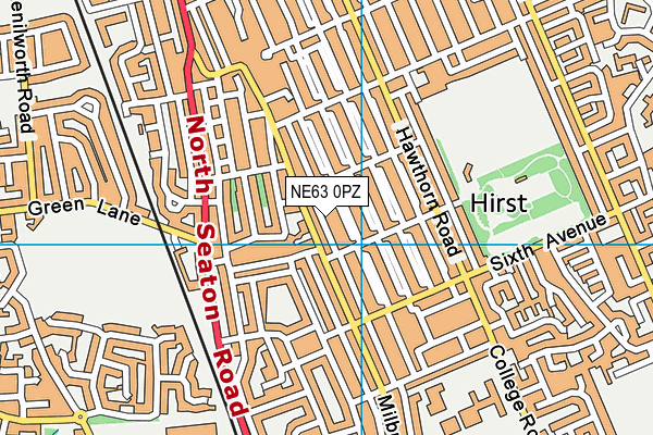 NE63 0PZ map - OS VectorMap District (Ordnance Survey) NE63 0PZ map - OS VectorMap District (Ordnance Survey)