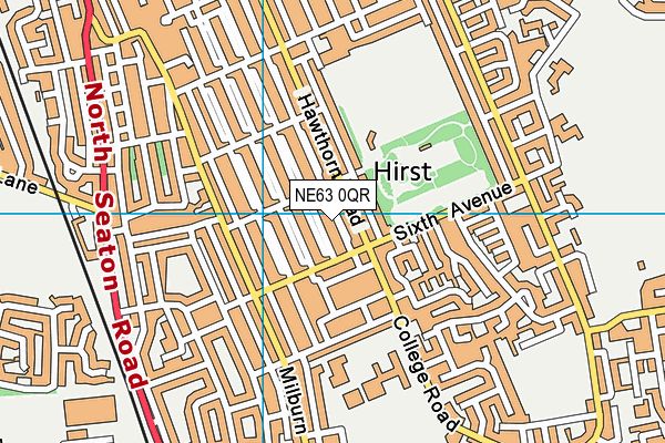 NE63 0QR map - OS VectorMap District (Ordnance Survey) NE63 0QR map - OS VectorMap District (Ordnance Survey)