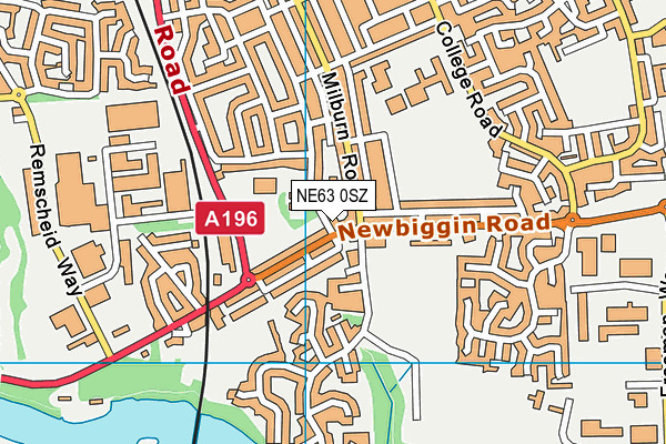 NE63 0SZ map - OS VectorMap District (Ordnance Survey) NE63 0SZ map - OS VectorMap District (Ordnance Survey)
