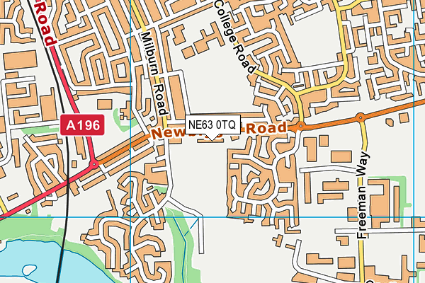 NE63 0TQ map - OS VectorMap District (Ordnance Survey) NE63 0TQ map - OS VectorMap District (Ordnance Survey)