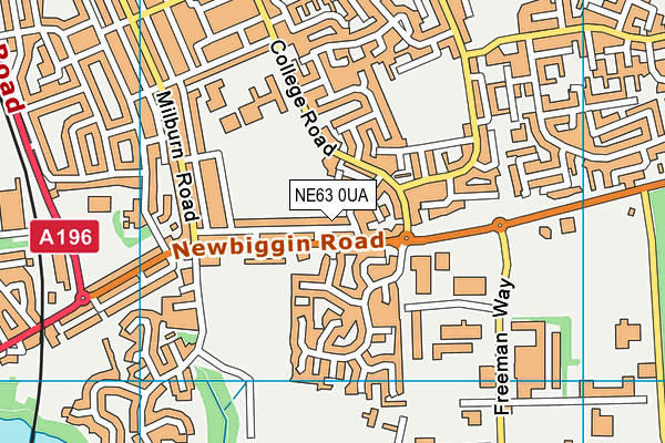 NE63 0UA map - OS VectorMap District (Ordnance Survey) NE63 0UA map - OS VectorMap District (Ordnance Survey)