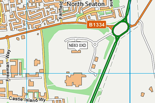NE63 0XD map - OS VectorMap District (Ordnance Survey) NE63 0XD map - OS VectorMap District (Ordnance Survey)