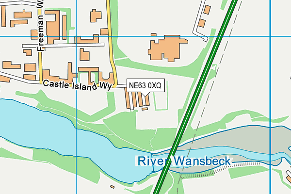 NE63 0XQ map - OS VectorMap District (Ordnance Survey) NE63 0XQ map - OS VectorMap District (Ordnance Survey)