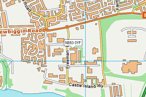 NE63 0YF map - OS VectorMap District (Ordnance Survey) NE63 0YF map - OS VectorMap District (Ordnance Survey)