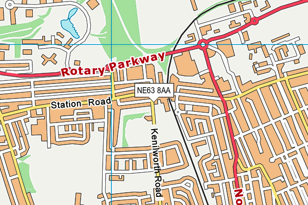 NE63 8AA map - OS VectorMap District (Ordnance Survey) NE63 8AA map - OS VectorMap District (Ordnance Survey)