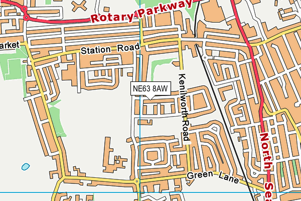 NE63 8AW map - OS VectorMap District (Ordnance Survey) NE63 8AW map - OS VectorMap District (Ordnance Survey)