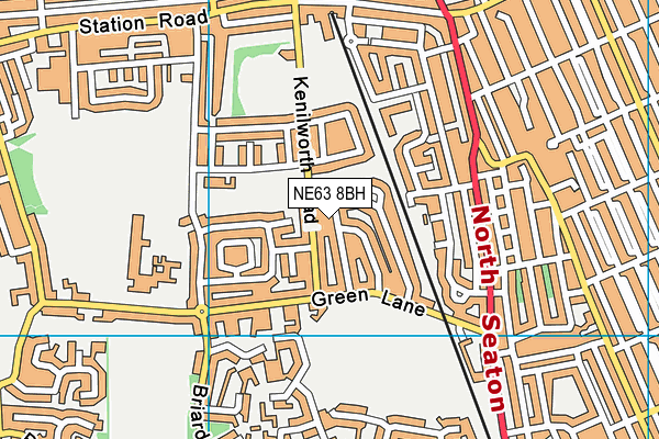 NE63 8BH map - OS VectorMap District (Ordnance Survey) NE63 8BH map - OS VectorMap District (Ordnance Survey)