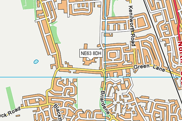 NE63 8DH map - OS VectorMap District (Ordnance Survey) NE63 8DH map - OS VectorMap District (Ordnance Survey)