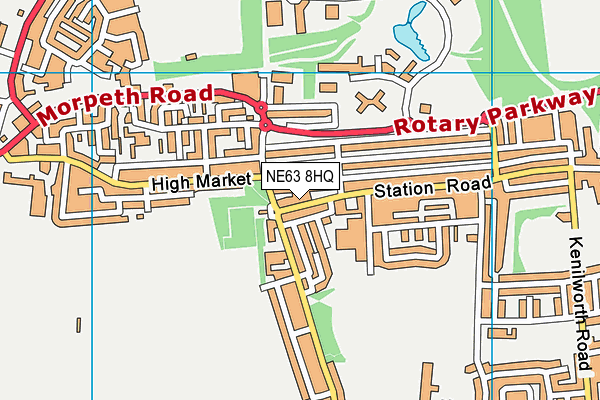 NE63 8HQ map - OS VectorMap District (Ordnance Survey) NE63 8HQ map - OS VectorMap District (Ordnance Survey)