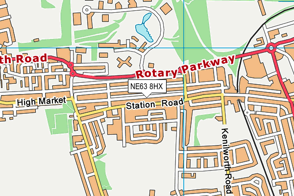 NE63 8HX map - OS VectorMap District (Ordnance Survey) NE63 8HX map - OS VectorMap District (Ordnance Survey)