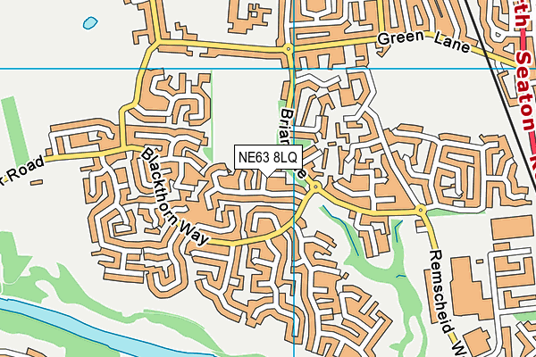 NE63 8LQ map - OS VectorMap District (Ordnance Survey) NE63 8LQ map - OS VectorMap District (Ordnance Survey)