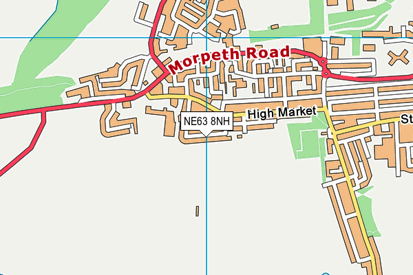 NE63 8NH map - OS VectorMap District (Ordnance Survey) NE63 8NH map - OS VectorMap District (Ordnance Survey)