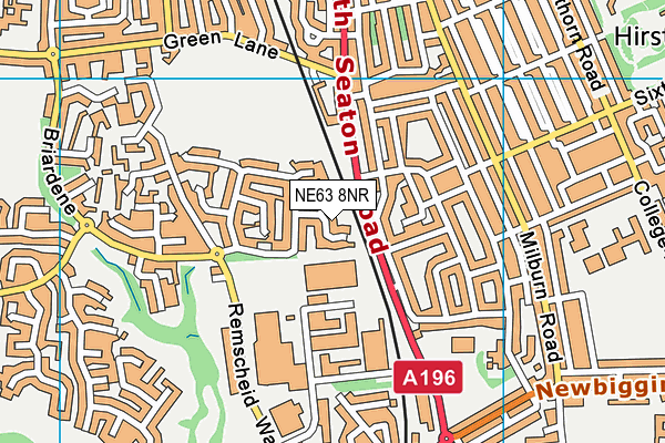 NE63 8NR map - OS VectorMap District (Ordnance Survey) NE63 8NR map - OS VectorMap District (Ordnance Survey)