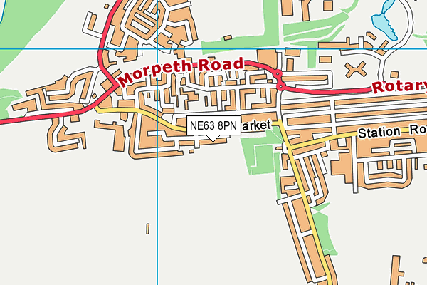 NE63 8PN map - OS VectorMap District (Ordnance Survey) NE63 8PN map - OS VectorMap District (Ordnance Survey)