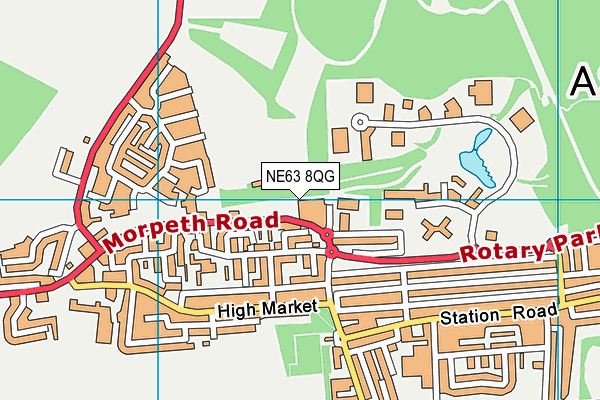 NE63 8QG map - OS VectorMap District (Ordnance Survey) NE63 8QG map - OS VectorMap District (Ordnance Survey)