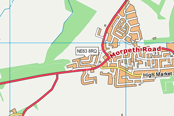 NE63 8RQ map - OS VectorMap District (Ordnance Survey) NE63 8RQ map - OS VectorMap District (Ordnance Survey)