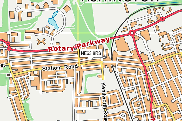 NE63 8RS map - OS VectorMap District (Ordnance Survey) NE63 8RS map - OS VectorMap District (Ordnance Survey)