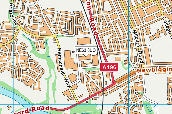 NE63 8UQ map - OS VectorMap District (Ordnance Survey) NE63 8UQ map - OS VectorMap District (Ordnance Survey)
