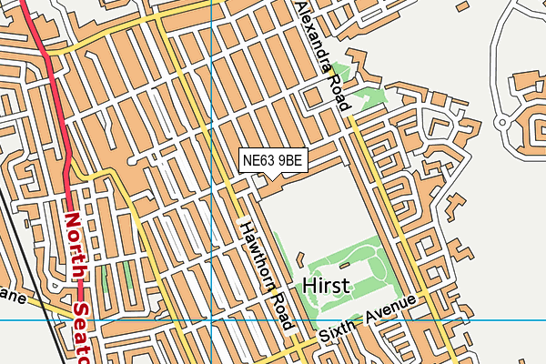 NE63 9BE map - OS VectorMap District (Ordnance Survey) NE63 9BE map - OS VectorMap District (Ordnance Survey)