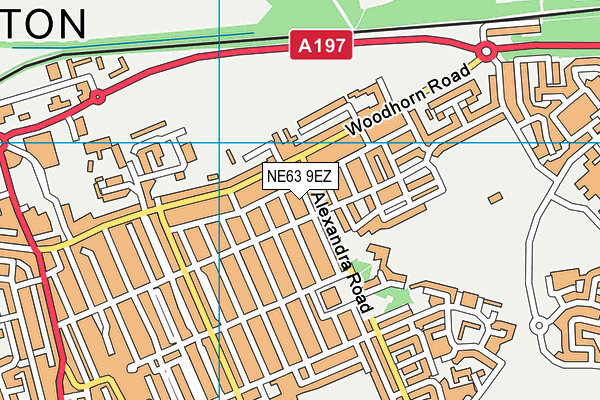NE63 9EZ map - OS VectorMap District (Ordnance Survey) NE63 9EZ map - OS VectorMap District (Ordnance Survey)