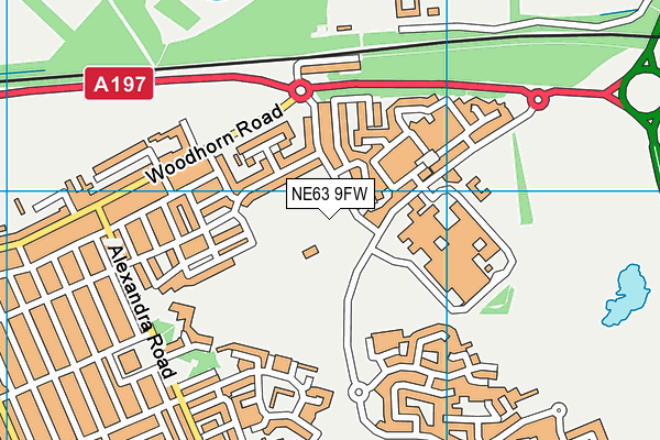 NE63 9FW map - OS VectorMap District (Ordnance Survey) NE63 9FW map - OS VectorMap District (Ordnance Survey)