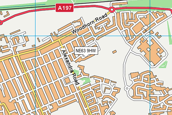 NE63 9HW map - OS VectorMap District (Ordnance Survey) NE63 9HW map - OS VectorMap District (Ordnance Survey)
