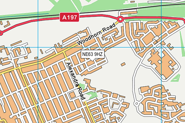 NE63 9HZ map - OS VectorMap District (Ordnance Survey) NE63 9HZ map - OS VectorMap District (Ordnance Survey)