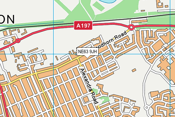NE63 9JH map - OS VectorMap District (Ordnance Survey) NE63 9JH map - OS VectorMap District (Ordnance Survey)