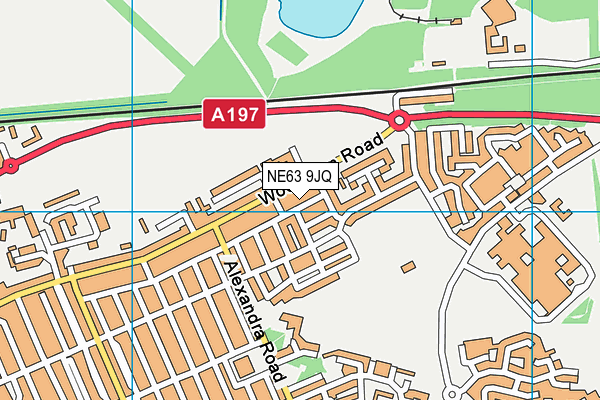 NE63 9JQ map - OS VectorMap District (Ordnance Survey) NE63 9JQ map - OS VectorMap District (Ordnance Survey)