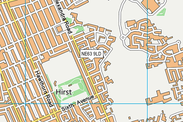 NE63 9LD map - OS VectorMap District (Ordnance Survey) NE63 9LD map - OS VectorMap District (Ordnance Survey)