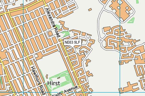 NE63 9LF map - OS VectorMap District (Ordnance Survey) NE63 9LF map - OS VectorMap District (Ordnance Survey)