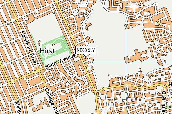 NE63 9LY map - OS VectorMap District (Ordnance Survey) NE63 9LY map - OS VectorMap District (Ordnance Survey)