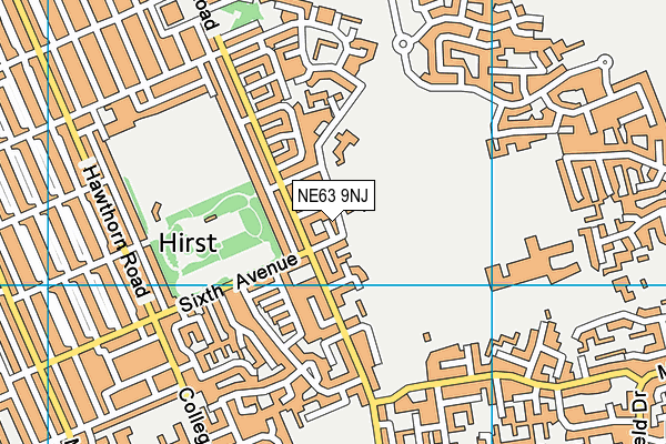 NE63 9NJ map - OS VectorMap District (Ordnance Survey) NE63 9NJ map - OS VectorMap District (Ordnance Survey)