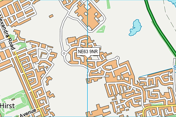 NE63 9NR map - OS VectorMap District (Ordnance Survey) NE63 9NR map - OS VectorMap District (Ordnance Survey)