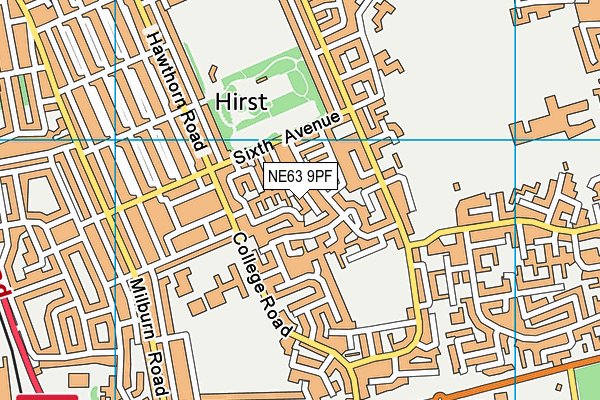 NE63 9PF map - OS VectorMap District (Ordnance Survey) NE63 9PF map - OS VectorMap District (Ordnance Survey)