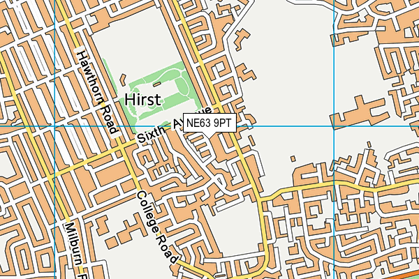 NE63 9PT map - OS VectorMap District (Ordnance Survey) NE63 9PT map - OS VectorMap District (Ordnance Survey)