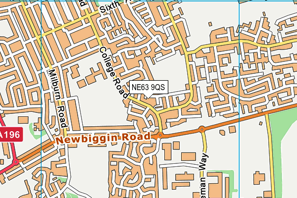 NE63 9QS map - OS VectorMap District (Ordnance Survey) NE63 9QS map - OS VectorMap District (Ordnance Survey)