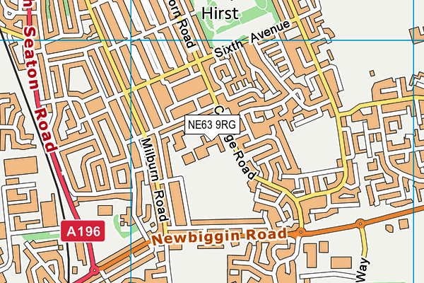 NE63 9RG map - OS VectorMap District (Ordnance Survey) NE63 9RG map - OS VectorMap District (Ordnance Survey)