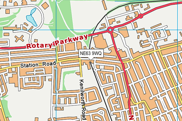 NE63 9WQ map - OS VectorMap District (Ordnance Survey) NE63 9WQ map - OS VectorMap District (Ordnance Survey)