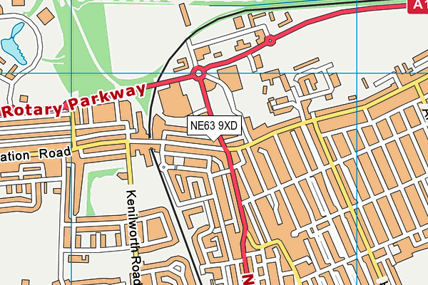 NE63 9XD map - OS VectorMap District (Ordnance Survey) NE63 9XD map - OS VectorMap District (Ordnance Survey)