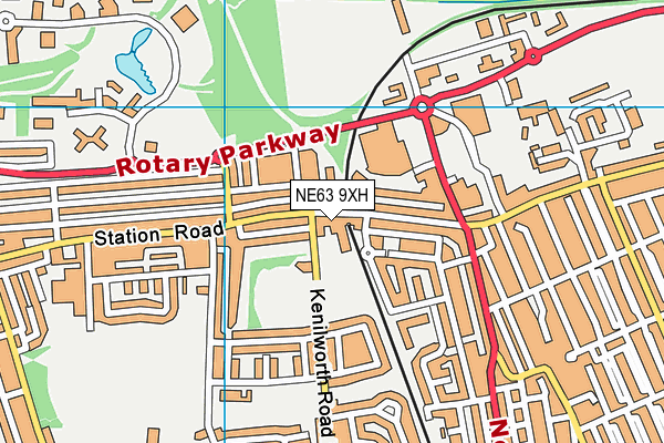 NE63 9XH map - OS VectorMap District (Ordnance Survey) NE63 9XH map - OS VectorMap District (Ordnance Survey)